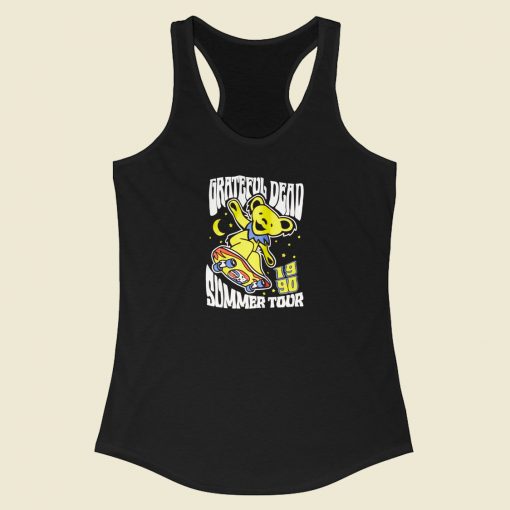 Grateful Dead Skating Bear 80s Racerback Tank Top