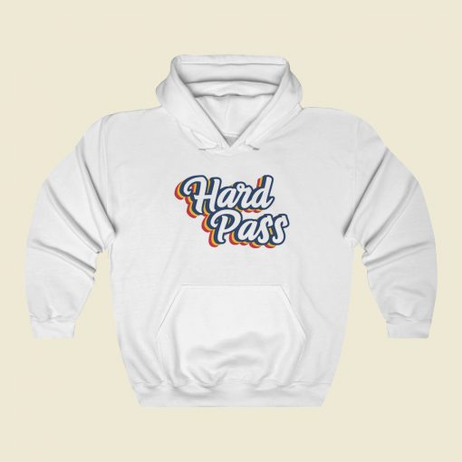 Hard Pass Funny Retro Hoodie Style