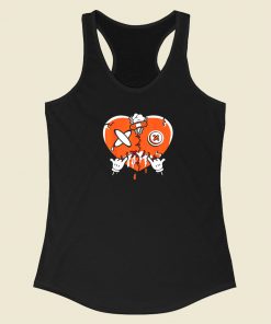 Heart Dripping Sneaker Match 80s Racerback Tank Top