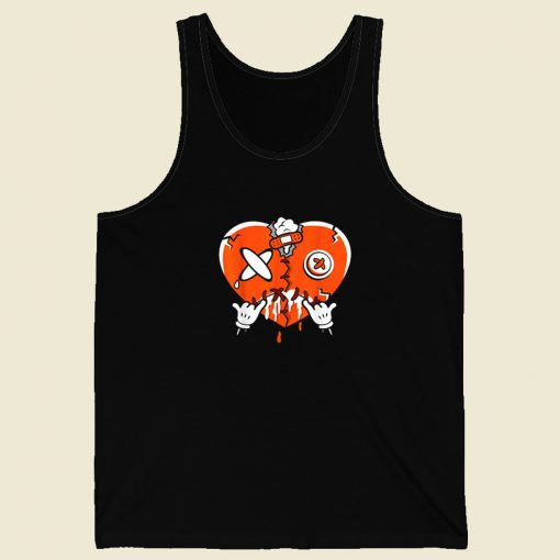 Heart Dripping Sneaker Match 80s Tank Top