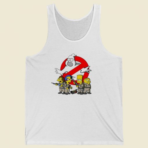 Homer Busters Simpsons 80s Tank Top