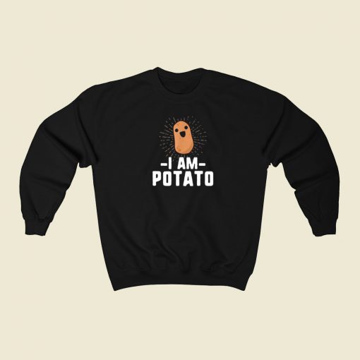 I Am Funny Potato 80s Sweatshirt Style