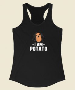 I Am Funny Potato 80s Racerback Tank Top