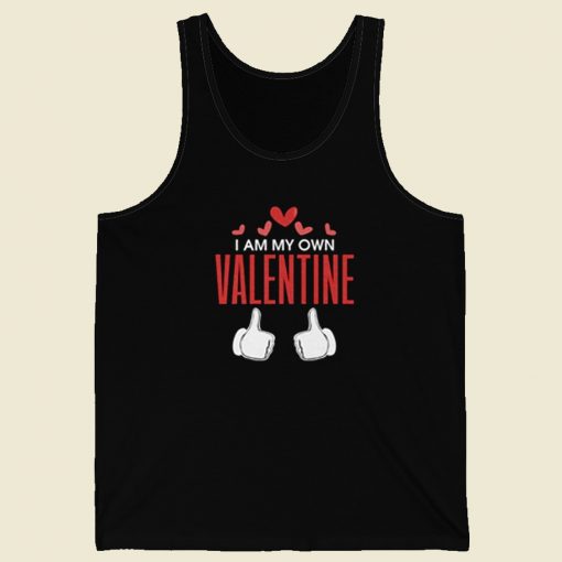 I Am My Own Valentine 80s Tank Top