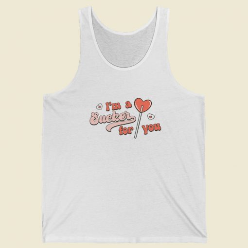 Im A Sucker For You Valentine 80s Tank Top