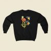 Inhale Exhale Skull Graphic 80s Sweatshirts Style