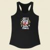 Just A Girl Who Hits Things 80s Racerback Tank Top