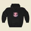 Kawaii Axolotl Strawberry Milkshake Hoodie Style