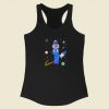 Kids Astronautst Birthday Space 80s Racerback Tank Top