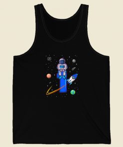 Kids Astronautst Birthday Space 80s Tank Top