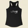 Love Nurse Funny 80s Racerback Tank Top