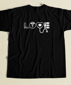 Love Nurse Funny 80s T Shirt Style