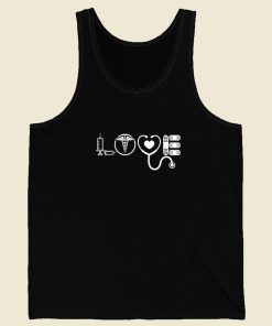 Love Nurse Funny 80s Tank Top