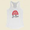 Love Valentine Boho Rainbow 80s Racerback Tank Top