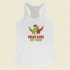 Make Luvs Not Rawr Funny 80s Racerback Tank Top