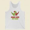 Make Luvs Not Rawr Funny 80s Tank Top