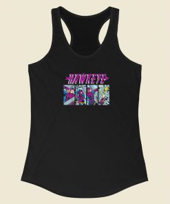 Marvel Hawkeye Just One Chance 80s Racerback Tank Top