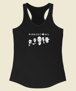 Midnight Oil Rock Band 80s Racerback Tank Top