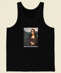 Mona Lisa The One Eyed Diva Funny 80s Tank Top