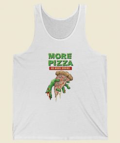 More Pizza No More Brains Retro 80s Tank Top