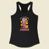 Nice Just A Girl Who Loves Anime 80s Racerback Tank Top