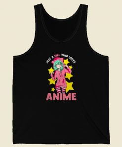 Nice Just A Girl Who Loves Anime 80s Tank Top