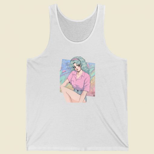 Pastel Dreams Michiru 80s Tank Top