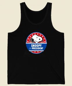 Peanuts Snoopy For President 80s Tank Top