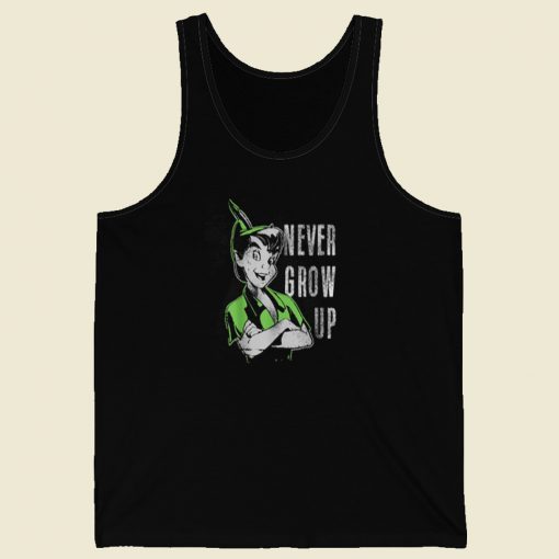 Peter Pan Never Grow Up 80s Tank Top