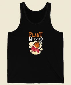 Plant Milkweed Butterfly 80s Retro Tank Top