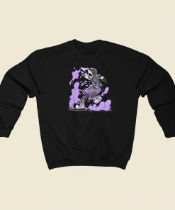 Purple Energy Anime 80s Sweatshirts Style