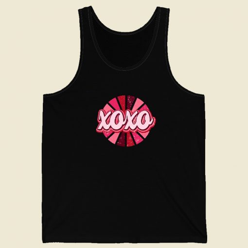 Retro XOXO Hot Pink 80s Tank Top