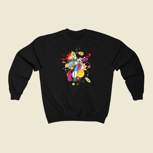 Rocket Ships Technology Art 80s Sweatshirt Style