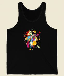 Rocket Ships Technology Art 80s Tank Top