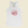 Self Love Club Valentine Day 80s Racerback Tank Top