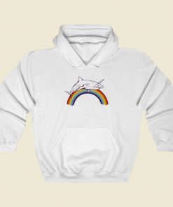 Shark Rainbow Graphic Hoodie Style