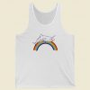 Shark Rainbow Graphic 80s Tank Top