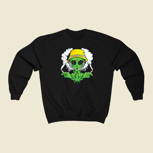 Space Lover Weed Cannabis Funny 80s Sweatshirts Style