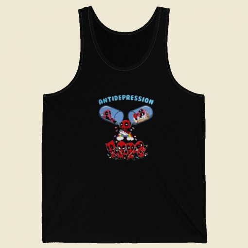 Top Deadpool Antidepression Pills 80s Tank Top