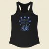 Top Moons Out Runes Out 80s Racerback Tank Top