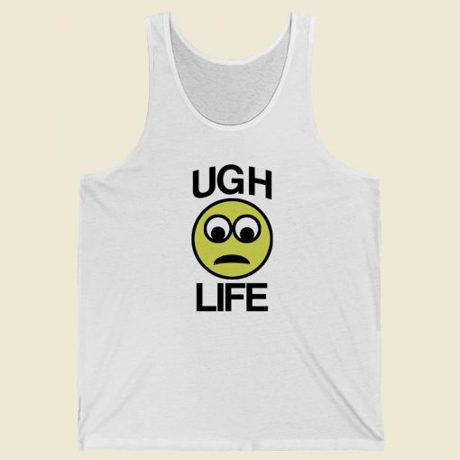 Ugh Life Emoji Funny 80s Tank Top