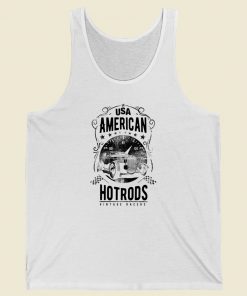 Usa American Hot Rods Vintage 80s Tank Top