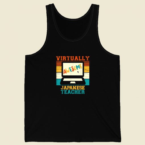 Virtually Awesome Japanese Teacher 80s Tank Top