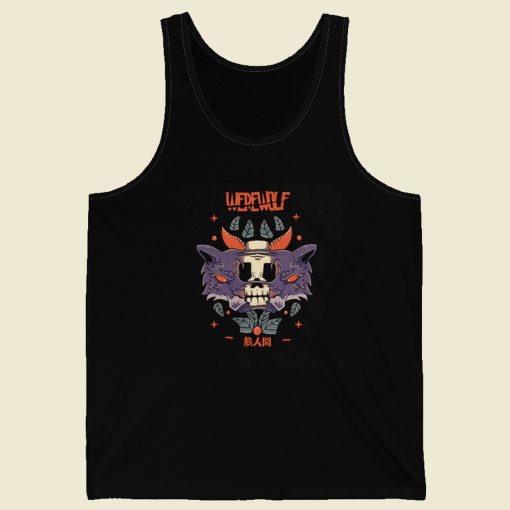 Werewolf Aesthetic Anime 80s Tank Top