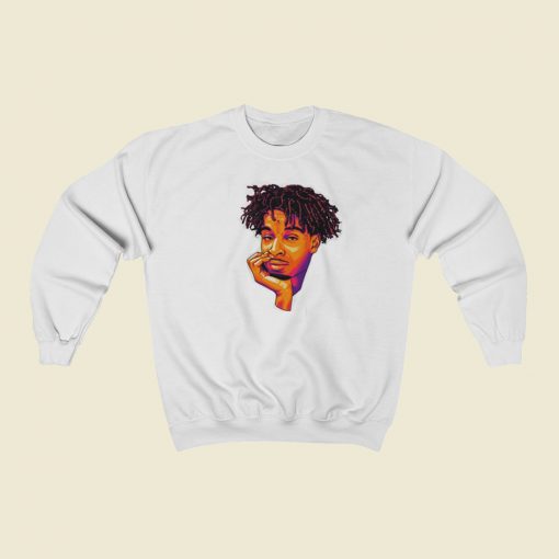 21 Savage Cartoon Face Sweatshirts Style