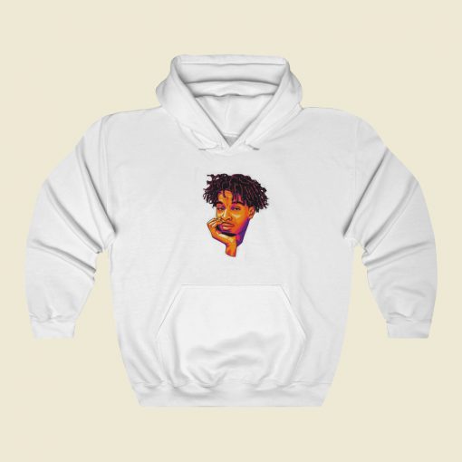 21 Savage Cartoon Face Hoodie Style