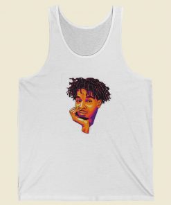 21 Savage Cartoon Face Tank Top