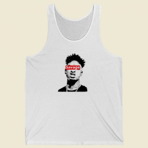 21 Savage Hits Rapper Tank Top