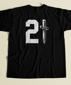 21 Savage Issa Knife Retro 80s T Shirt Style
