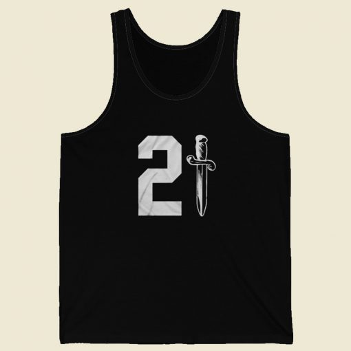 21 Savage Issa Knife Retro 80s Tank Top